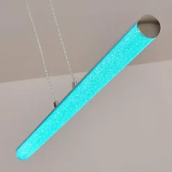 hofstein Suspension Flaut LED Chrome, 1 lumière, Télécommandes, Changeur de couleurs* Suspensions