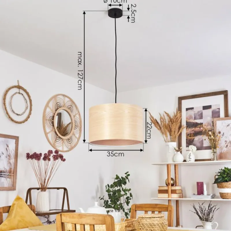 Luminaires Scandinaves-hofstein Suspension Fleuriot Écru, 1 lumière