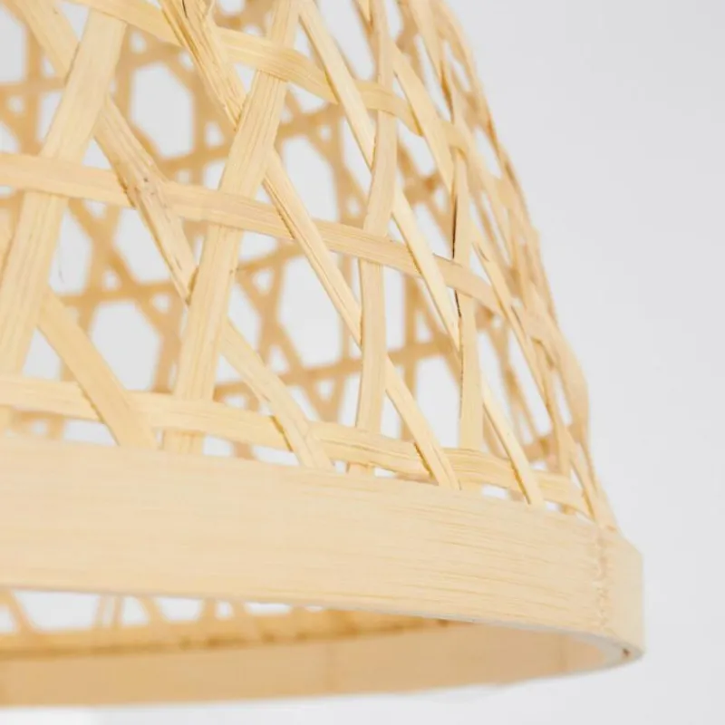 Style Boho-Chic-hofstein Suspension Florerrcia Noir, 1 lumière