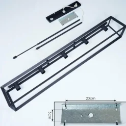 hofstein Suspension Foss Noir, 5 lumières