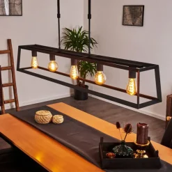 hofstein Suspension Foss Noir, 5 lumières