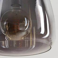 Suspension Verre Fumé-hofstein Suspension Francisco Argent Oxydé, 3 lumières