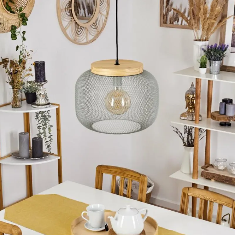 Luminaires Scandinaves-hofstein Suspension Freeport Vert, 1 lumière