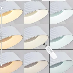 hofstein Suspension Fremont LED Blanc, 1 lumière, Télécommandes* Suspensions