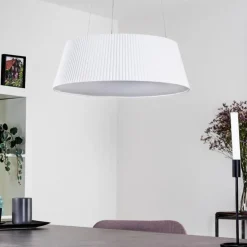 hofstein Suspension Fremont LED Blanc, 1 lumière, Télécommandes* Suspensions