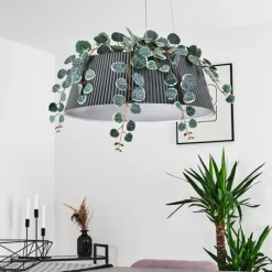 hofstein Suspension Fremont LED Gris, 1 lumière, Télécommandes