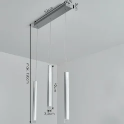 hofstein Suspension Freshwater LED Aluminium, 3 lumières