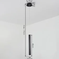 hofstein Suspension Freshwater LED Noir, 1 lumière