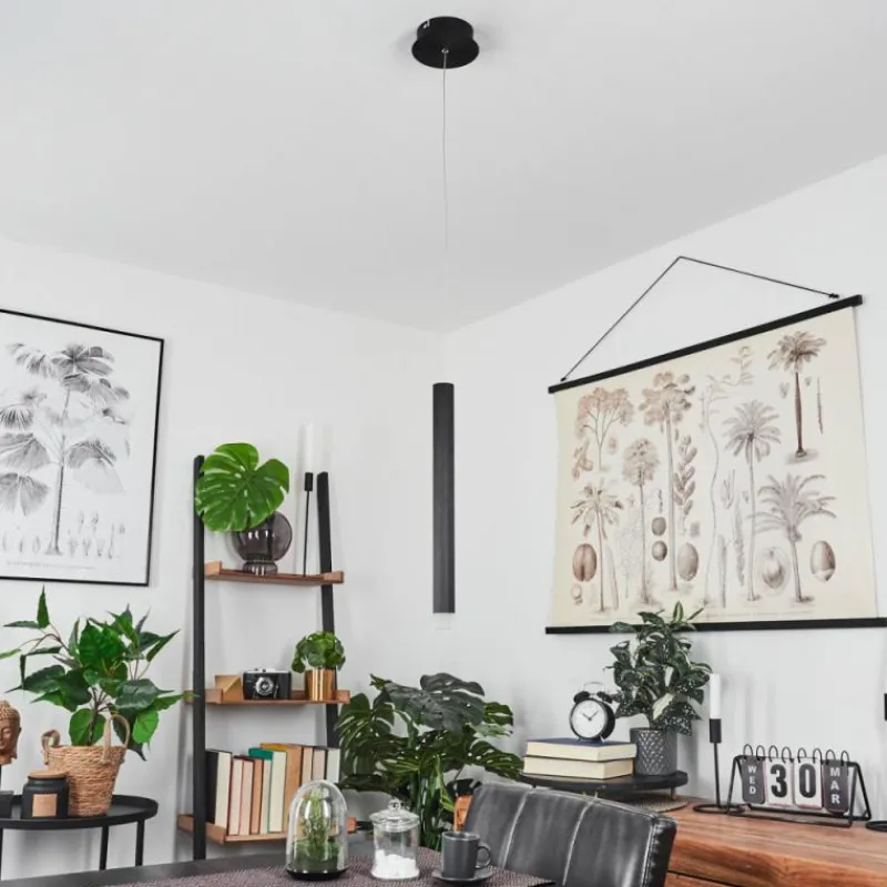 hofstein Suspension Freshwater LED Noir, 1 lumière