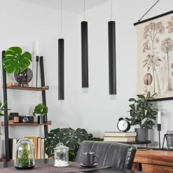 hofstein Suspension Freshwater LED Noir, 3 lumières* Éclairage Led