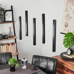 hofstein Suspension Freshwater LED Noir, 5 lumières