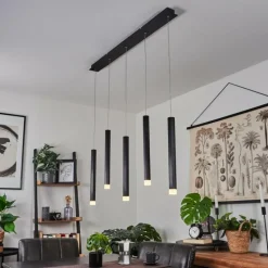 hofstein Suspension Freshwater LED Noir, 5 lumières