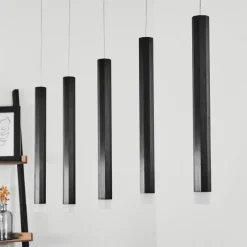 hofstein Suspension Freshwater LED Noir, 5 lumières