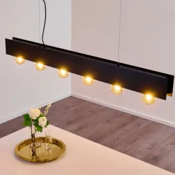 hofstein Suspension Fria Noir, 6 lumières