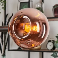 hofstein Suspension Fuensalida Noir, 6 lumières