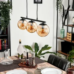 hofstein Suspension Gastor Ambre, 3 lumières