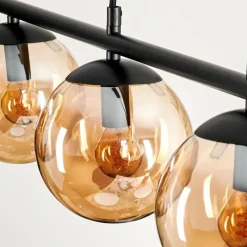 hofstein Suspension Gastor Ambre, 4 lumières