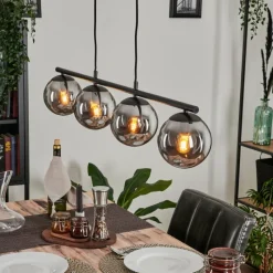 hofstein Suspension Gastor Fumé, 4 lumières