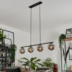 hofstein Suspension Gastor Fumé, 4 lumières