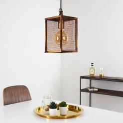 Lampes Vintages & Rétros-hofstein Suspension Gatineau Cuivre, 1 lumière