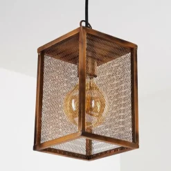 Lampes Vintages & Rétros-hofstein Suspension Gatineau Cuivre, 1 lumière