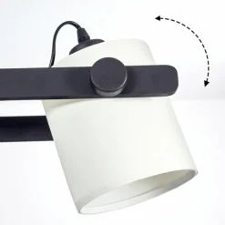 Lampes En Tissu-hofstein Suspension Gibraltar Noir, 4 lumières