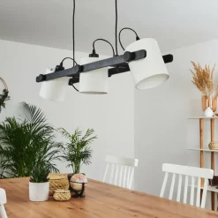 Lampes Industrielles-hofstein Suspension Gibralter Noir, 3 lumières