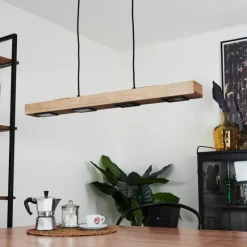 hofstein Suspension Giresta LED Noir, 6 lumières