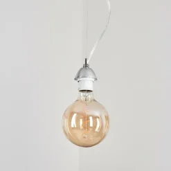 hofstein Suspension Girouxville Chrome, Blanc, 1 lumière