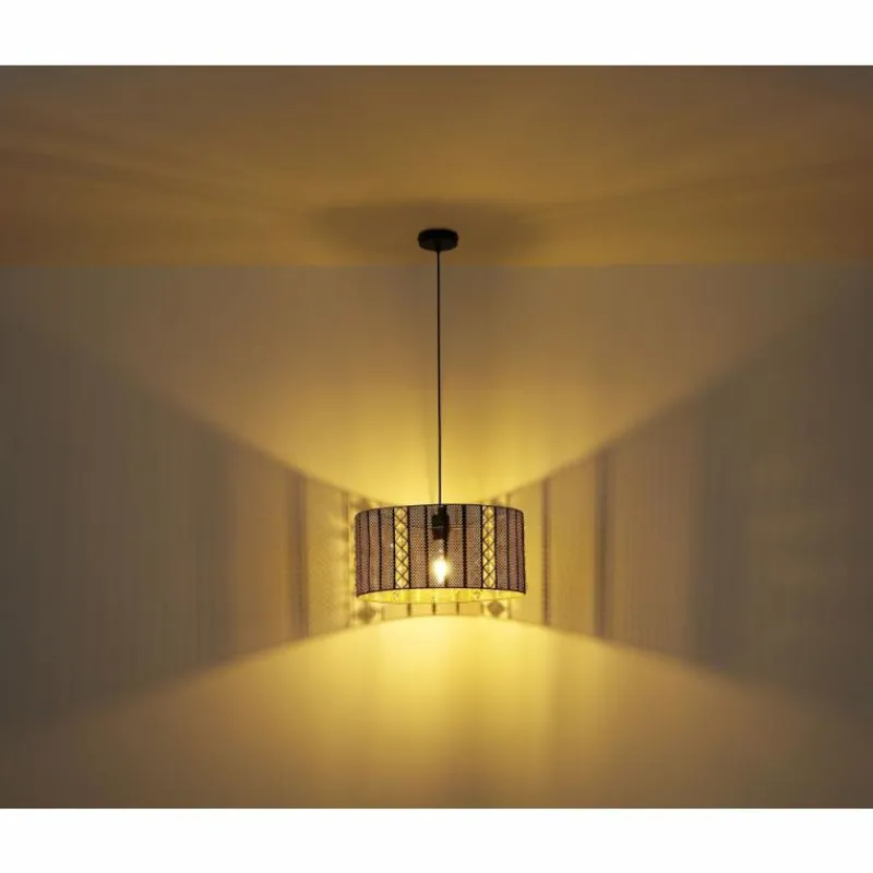 Luminaires Globo Lighting Suspension Globo ABINI Noir, 1 lumière* Suspensions