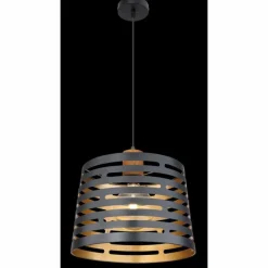 Luminaires Globo Lighting Suspension Globo ABLONA Noir, 1 lumière* Suspensions