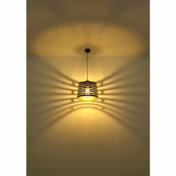 Luminaires Globo Lighting Suspension Globo ABLONA Noir, 1 lumière* Suspensions