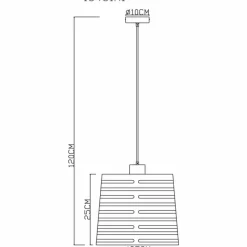 Luminaires Globo Lighting Suspension Globo ABLONA Noir, 1 lumière* Suspensions