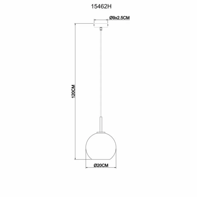 Luminaires Globo Lighting Suspension Globo ADARA Laiton, 1 lumière