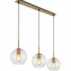 Luminaires Globo Lighting Suspension Globo ADARA Laiton, 3 lumières