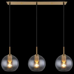 Luminaires Globo Lighting Suspension Globo ADARA Laiton, 3 lumières