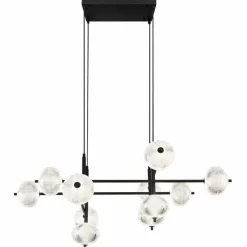 Luminaires Globo Lighting Suspension Globo AIDA LED Noir, 11 lumières* Suspensions