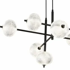 Luminaires Globo Lighting Suspension Globo AIDA LED Noir, 11 lumières* Suspensions
