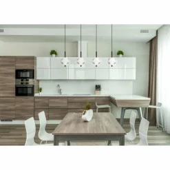 Luminaires Globo Lighting Suspension Globo AIDA LED Noir, 4 lumières* Éclairage Led