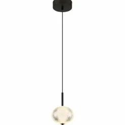 Luminaires Globo Lighting Suspension Globo AIDA LED Noir, 1 lumière* Suspensions