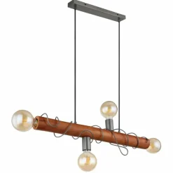 Luminaires Globo Lighting Suspension Globo ALICE Noir, 4 lumières* Suspensions