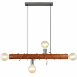 Luminaires Globo Lighting Suspension Globo ALICE Noir, 4 lumières* Suspensions