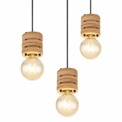 Luminaires Scandinaves-Luminaires Globo Lighting Suspension Globo ANGELINE Noir, 8 lumières