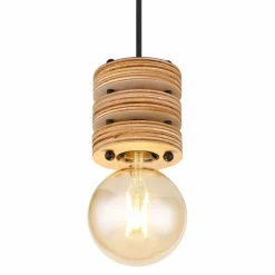 Luminaires Scandinaves-Luminaires Globo Lighting Suspension Globo ANGELINE Noir, 1 lumière