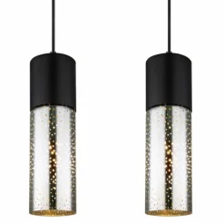 Luminaires Globo Lighting Suspension Globo ANNIKA Noir, 4 lumières