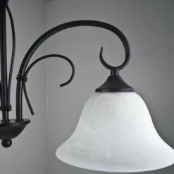 Luminaires Globo Lighting Suspension Globo Aries Noir, Blanc, 2 lumières