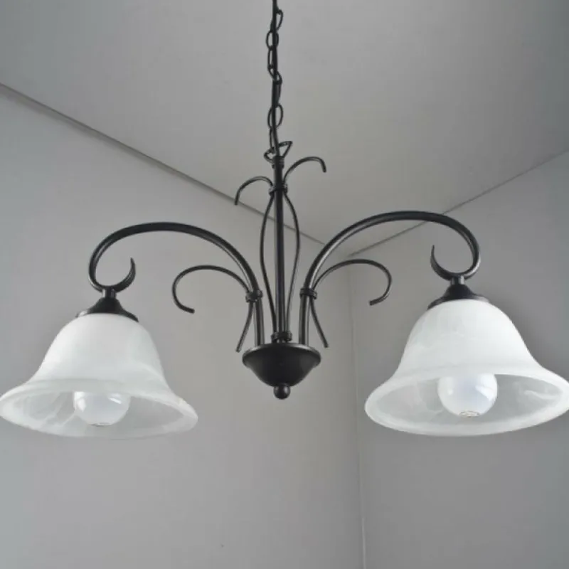 Luminaires Globo Lighting Suspension Globo Aries Noir, Blanc, 2 lumières