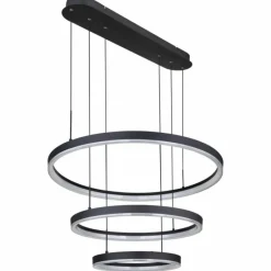 Luminaires Globo Lighting Suspension Globo AUGUSTO LED Or, Noir, 2 lumières, Télécommandes, Changeur de couleurs