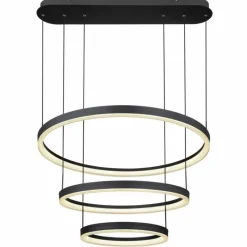 Luminaires Globo Lighting Suspension Globo AUGUSTO LED Or, Noir, 2 lumières, Télécommandes, Changeur de couleurs