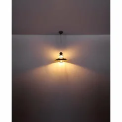 Luminaires Globo Lighting Suspension Globo BADALONA Brun, 1 lumière